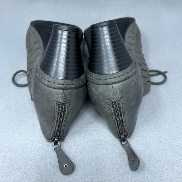 Rockport Boots Cobb hill Womens Leather Open Toe Lace Up Block Heels Size 9W. - Picture 11 of 13